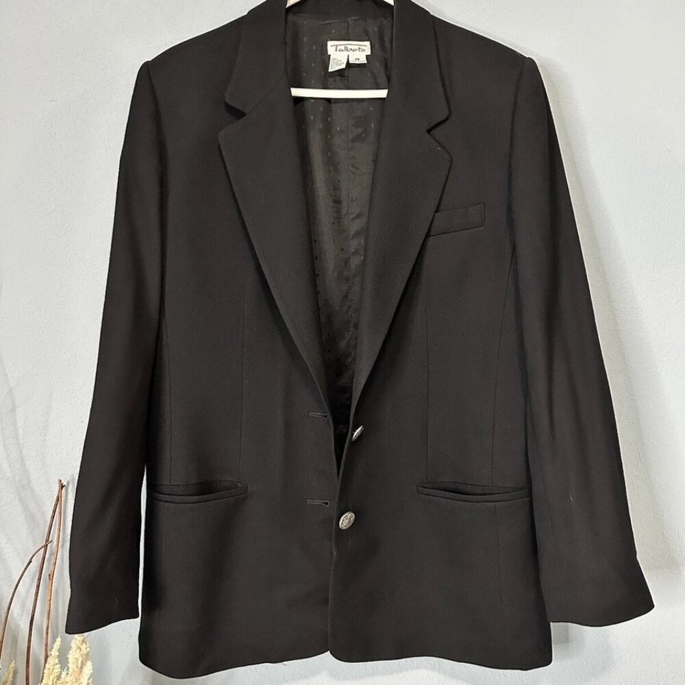 TALBOT Women's Black Jacket 100% Wool
